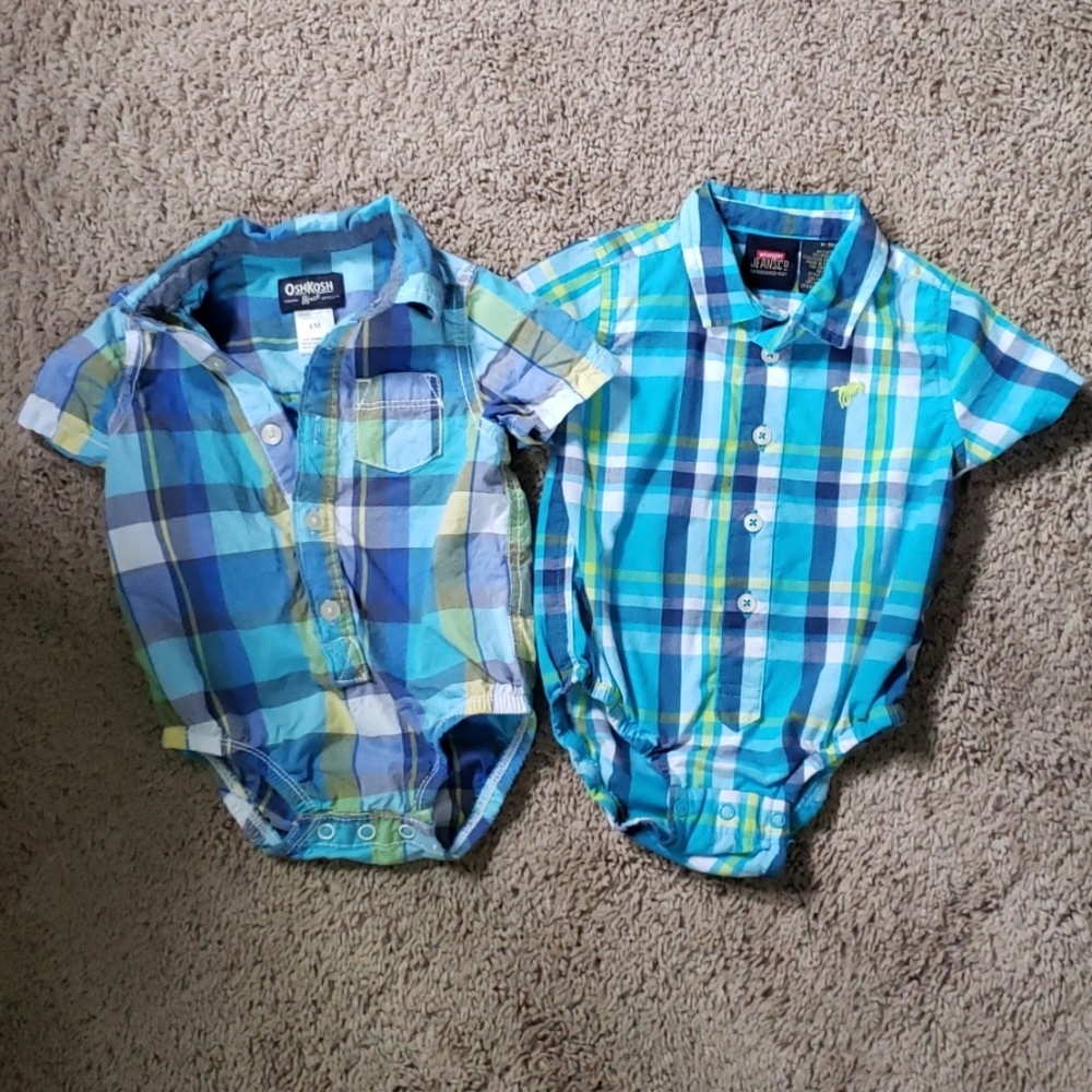2 cute striped bodysuits